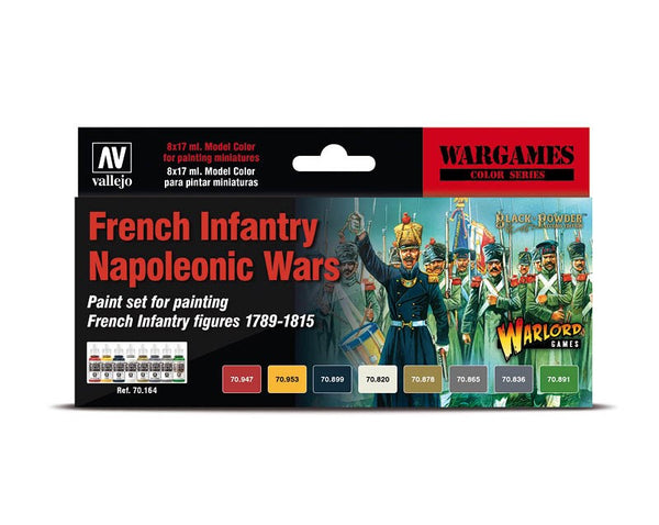 70164 Model Colour Wargames French Infantry Napoleonic Wars 8 Colour Acrylic Paint Set